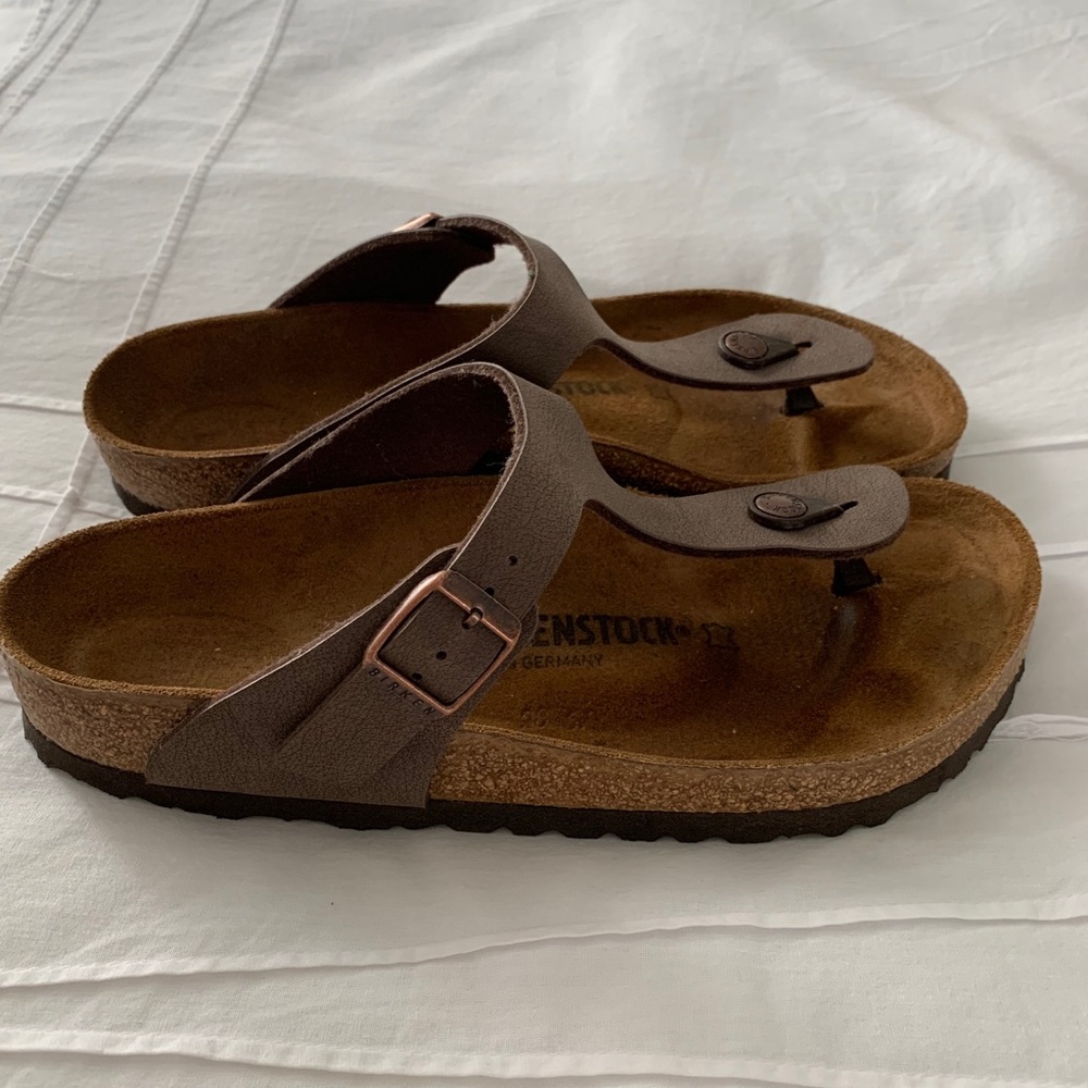 Birkenstock Gizeh Thong Sandal, Mocha, sz8(39)